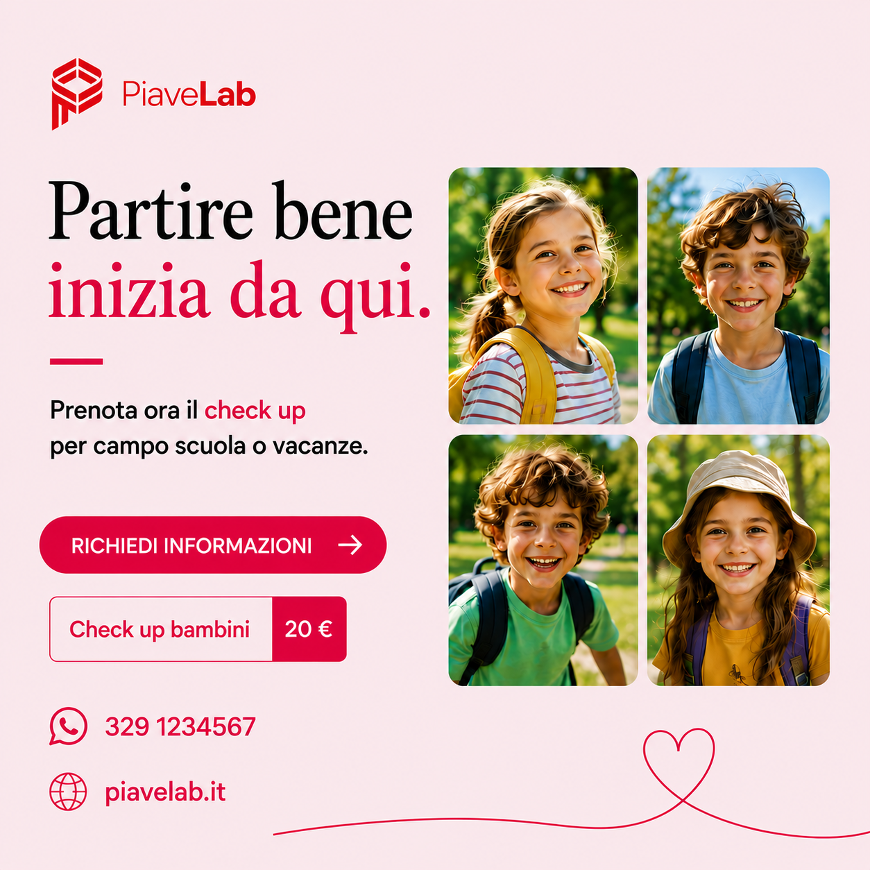 Campagna PiaveLab dedicata ai bambini