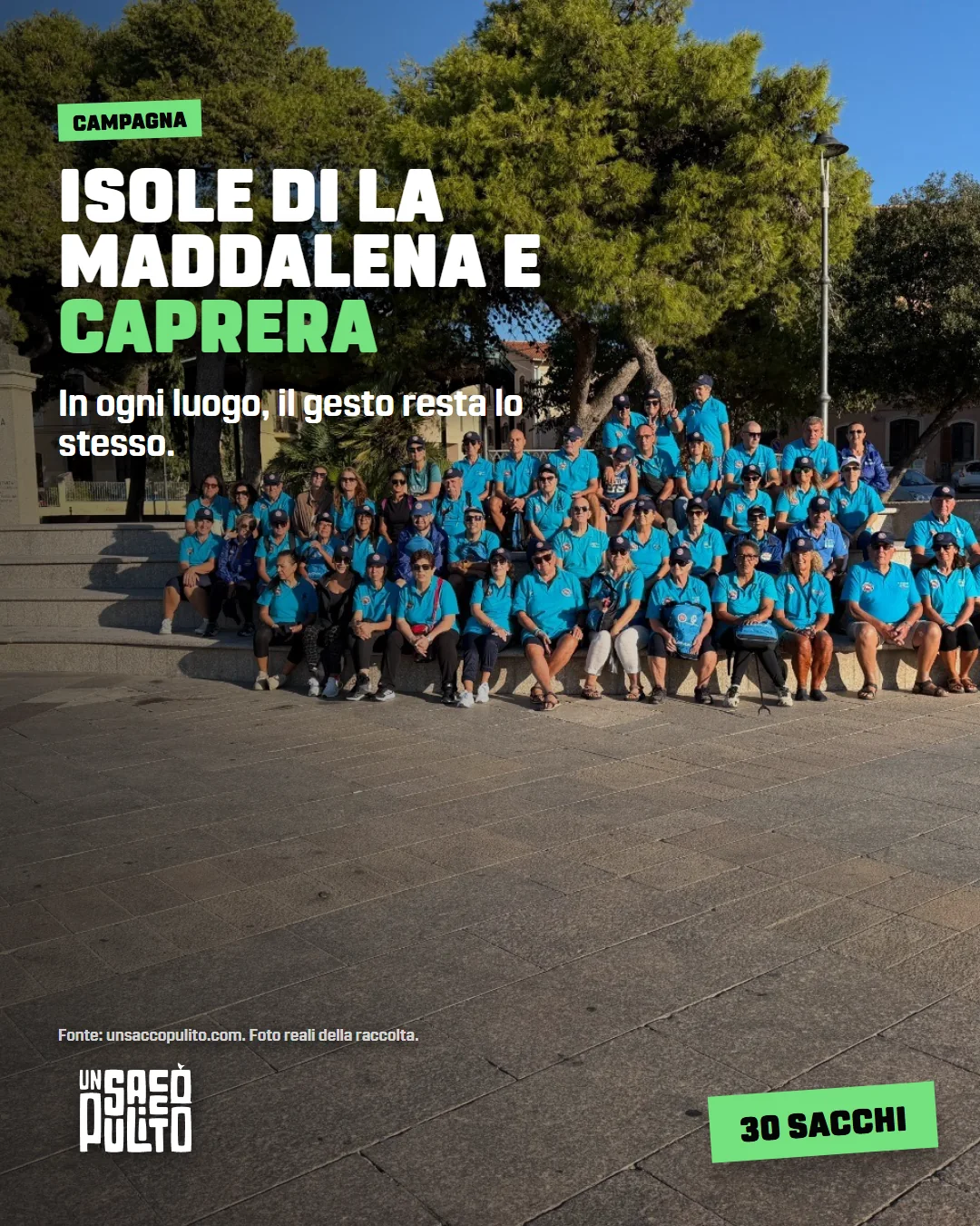 Esempio del format Cleanup USP alle Isole di La Maddalena e Caprera